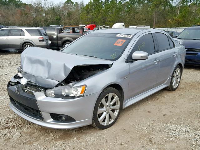 JA32U8FW6FU008210 - 2015 MITSUBISHI LANCER GT SILVER photo 2