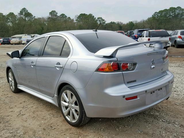 JA32U8FW6FU008210 - 2015 MITSUBISHI LANCER GT SILVER photo 3