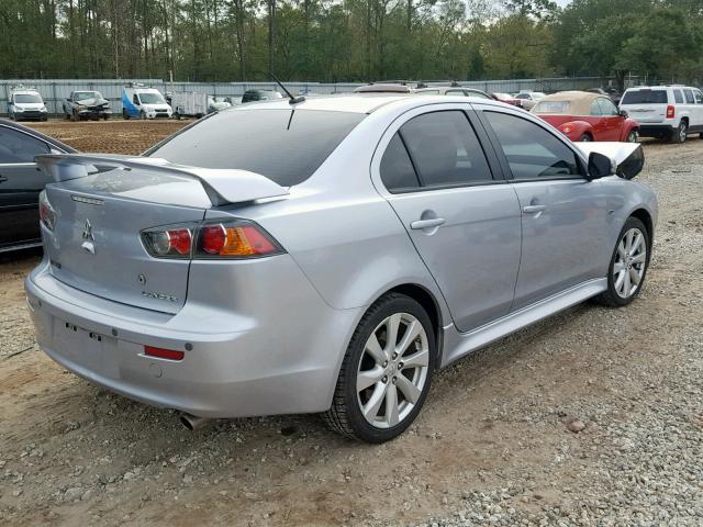 JA32U8FW6FU008210 - 2015 MITSUBISHI LANCER GT SILVER photo 4