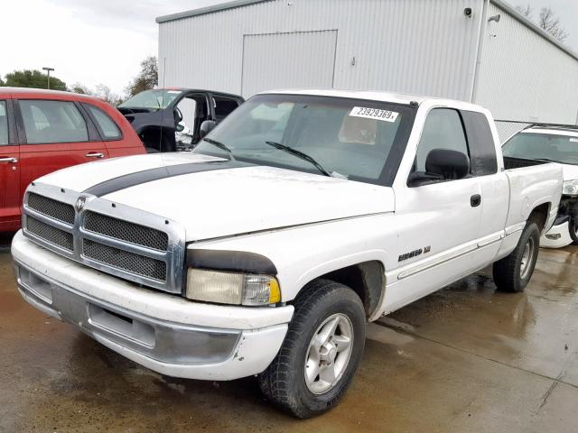 3B7HC13Y6XM533897 - 1999 DODGE RAM 1500 WHITE photo 2