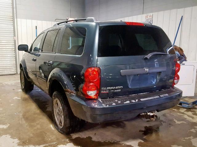 1D8HB48N08F133176 - 2008 DODGE DURANGO SL BLUE photo 3