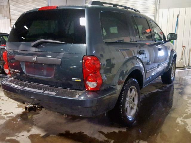 1D8HB48N08F133176 - 2008 DODGE DURANGO SL BLUE photo 4