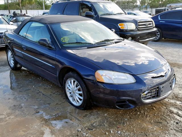 1C3EL45R02N262624 - 2002 CHRYSLER SEBRING LX BLACK photo 1