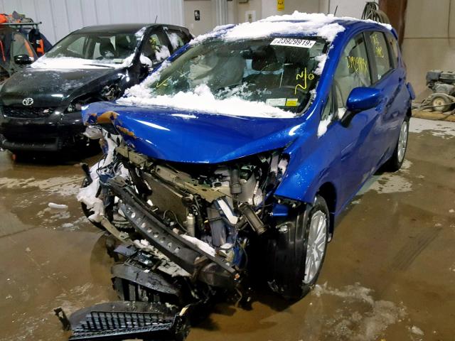 3N1CE2CPXFL364427 - 2015 NISSAN VERSA NOTE BLUE photo 2