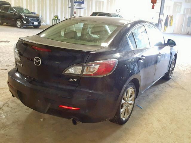 JM1BL1S65A1248246 - 2010 MAZDA 3 S BLACK photo 4