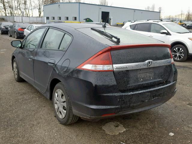 JHMZE2H54DS003819 - 2013 HONDA INSIGHT LX BLACK photo 3