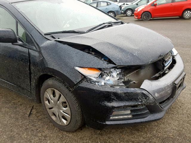 JHMZE2H54DS003819 - 2013 HONDA INSIGHT LX BLACK photo 9