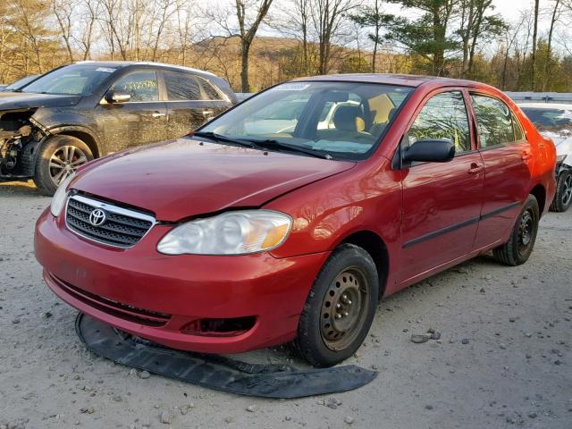 2T1BR32EX6C584690 - 2006 TOYOTA COROLLA CE RED photo 2