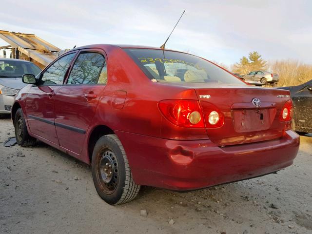 2T1BR32EX6C584690 - 2006 TOYOTA COROLLA CE RED photo 3