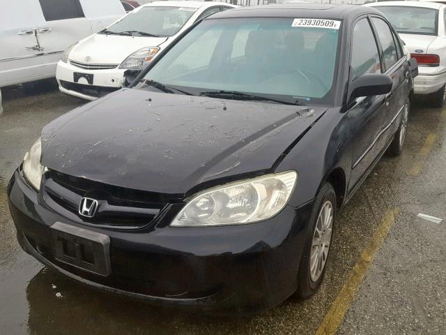 2HGES26775H589360 - 2005 HONDA CIVIC EX BLACK photo 2