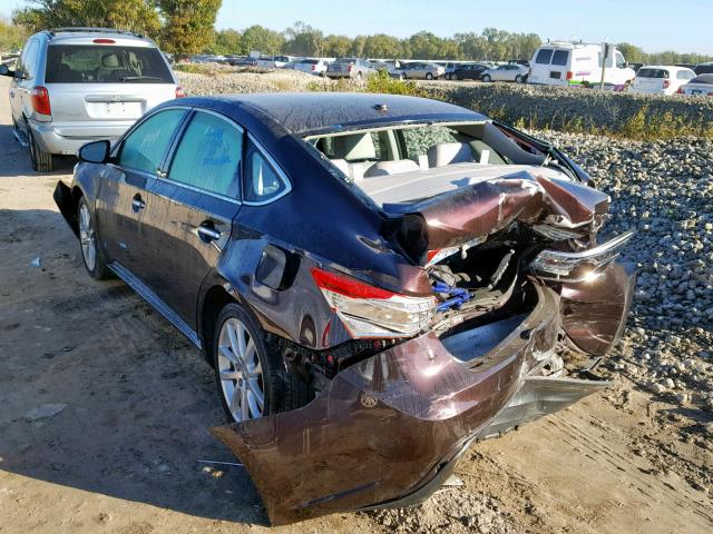 4T1BK1EB8EU102094 - 2014 TOYOTA AVALON BAS RED photo 3