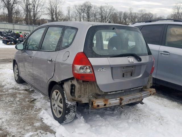 JHMGD38627S052403 - 2007 HONDA FIT S 灰色 照片 3