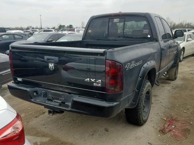 1D7HU18206S706164 - 2006 DODGE RAM 1500 S BLACK photo 4