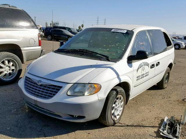 1C4GJ25B11B190740 - 2001 CHRYSLER VOYAGER WHITE photo 2