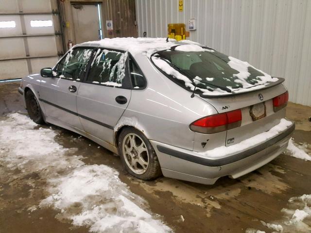 YS3DF55K912041314 - 2001 SAAB 9-3 SE SILVER photo 3