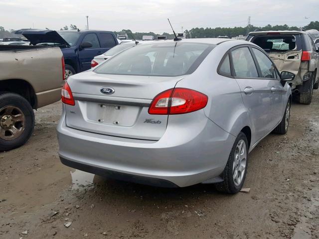 3FADP4CJ2CM105980 - 2012 FORD FIESTA SEL SILVER photo 4