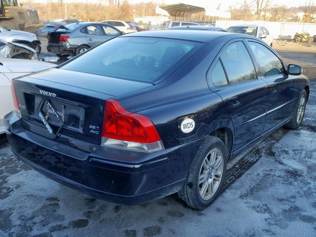 YV1RH592272634551 - 2007 VOLVO S60 2.5T BLACK photo 4