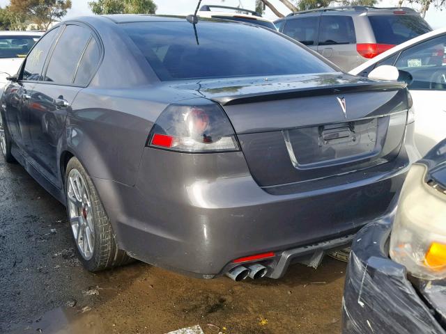 6G2EC57Y79L220552 - 2009 PONTIAC G8 GT GRAY photo 3