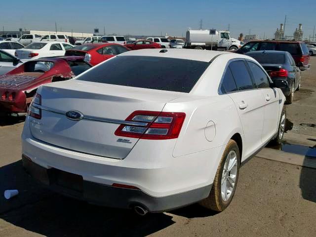 1FAHP2E87DG128165 - 2013 FORD TAURUS SEL WHITE photo 4