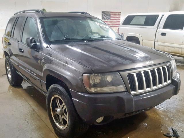 1J4GW48N34C421505 - 2004 JEEP GRAND CHER GRAY photo 1