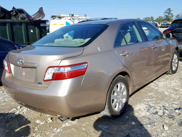 4T1BB46K17U016239 - 2007 TOYOTA CAMRY NEW GOLD photo 4