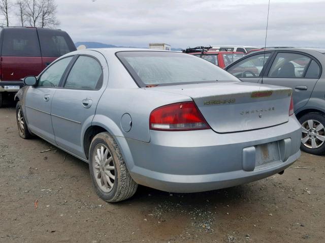 1C3EL46X93N507256 - 2003 CHRYSLER SEBRING LX BLUE photo 3