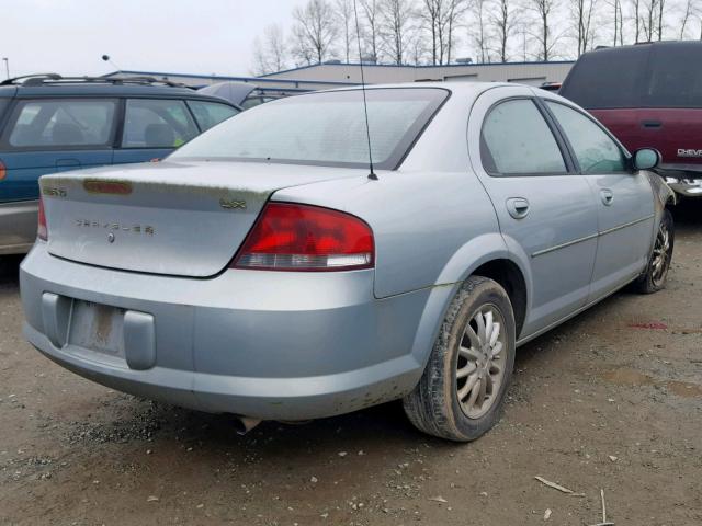 1C3EL46X93N507256 - 2003 CHRYSLER SEBRING LX BLUE photo 4