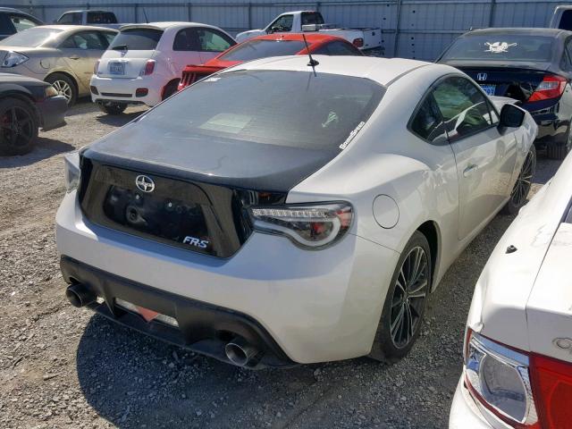 JF1ZNAA15D1723127 - 2013 TOYOTA SCION FR-S WHITE photo 4