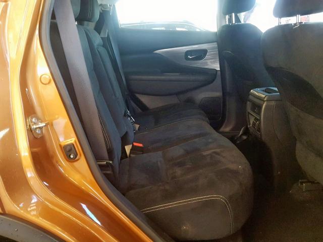 5N1AZ2MG0HN123613 - 2017 NISSAN MURANO S ORANGE photo 6