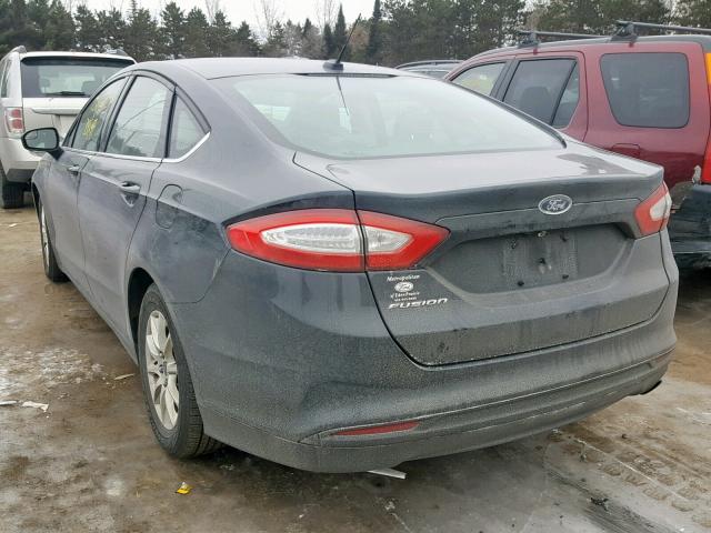 3FA6P0G77GR227758 - 2016 FORD FUSION S BLACK photo 3