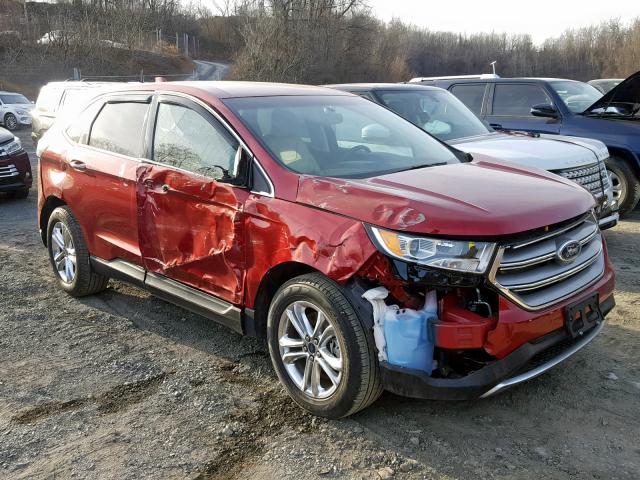 2FMPK3K83GBB49102 - 2016 FORD EDGE TITAN BURGUNDY photo 1