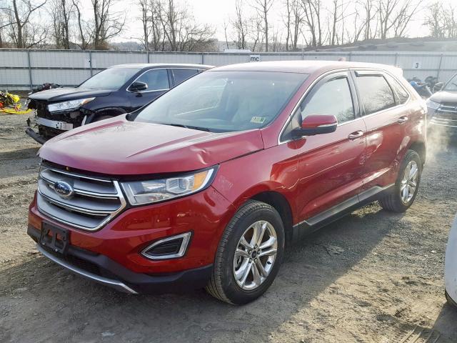 2FMPK3K83GBB49102 - 2016 FORD EDGE TITAN BURGUNDY photo 2