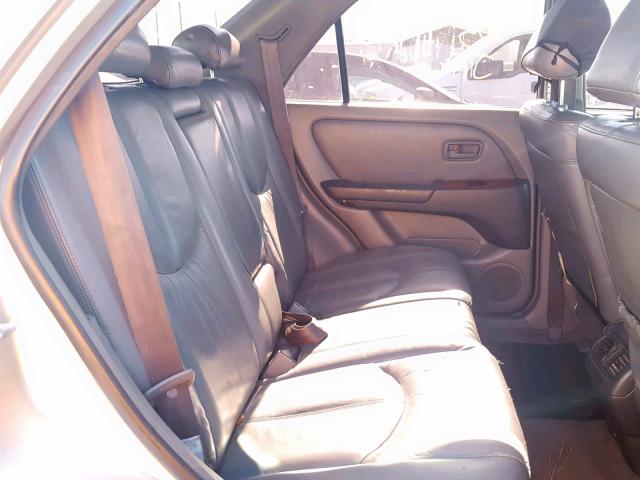 JT6HF10U3X0069857 - 1999 LEXUS RX 300 BEIGE photo 6