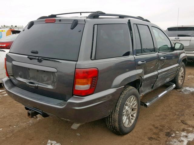 1J4GW58N03C596220 - 2003 JEEP GRAND CHER GRAY photo 4