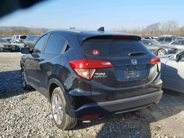 3CZRU5H73HM711284 - 2017 HONDA HR-V EXL BLACK photo 3