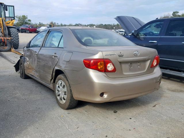 1NXBU4EE6AZ307588 - 2010 TOYOTA COROLLA BA GOLD photo 3