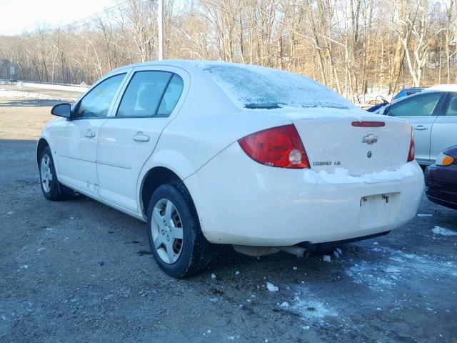 1G1AK55F487278209 - 2008 CHEVROLET COBALT LS WHITE photo 3