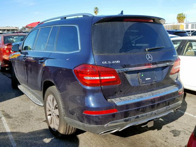 4JGDF6EE5JB175000 - 2018 MERCEDES-BENZ GLS 450 4M BLUE photo 3