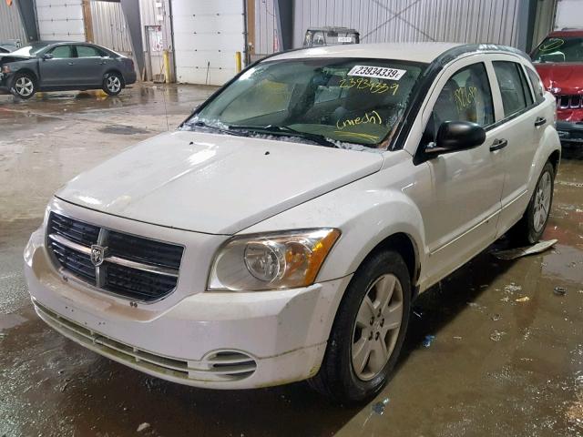 1B3HB48B17D540469 - 2007 DODGE CALIBER SX WHITE photo 2