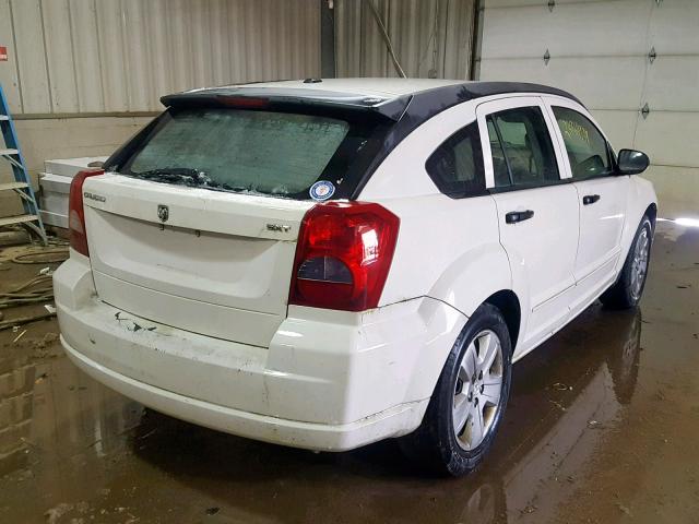 1B3HB48B17D540469 - 2007 DODGE CALIBER SX WHITE photo 4