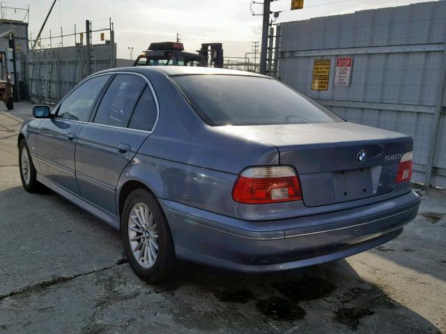 WBADN63413GN89346 - 2003 BMW 540 I AUTO BLUE photo 3