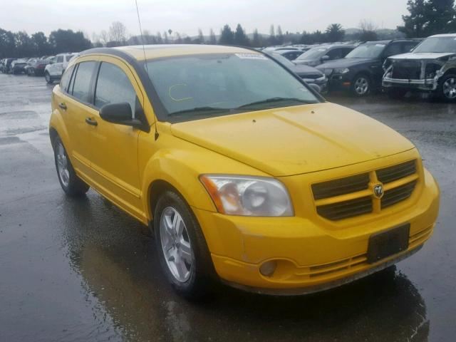 1B3HB48B57D563396 - 2007 DODGE CALIBER SX YELLOW photo 1