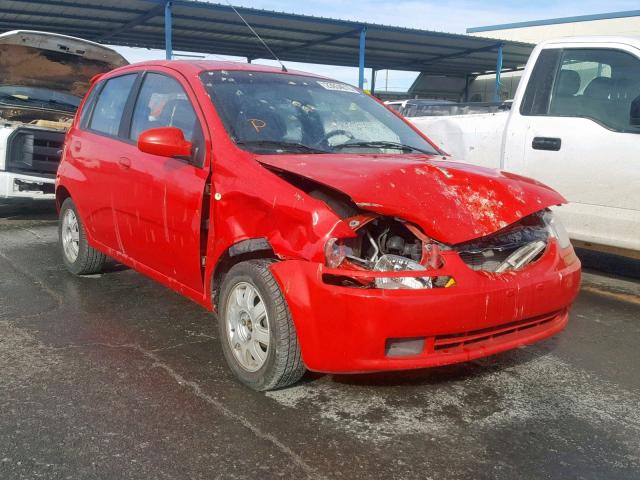 KL1TD626X5B353421 - 2005 CHEVROLET AVEO BASE წითელი ფოტო 1