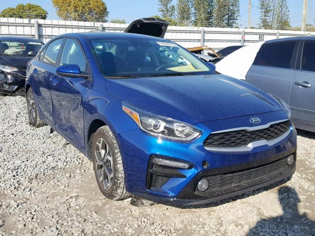 3KPF24AD7KE033603 - 2019 KIA FORTE FE BLUE photo 1