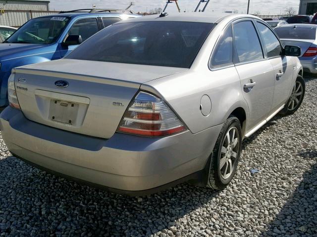 1FAHP24W28G126619 - 2008 FORD TAURUS SEL SILVER photo 4