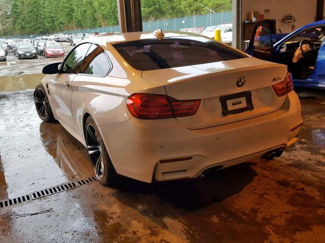 WBS3R9C59FK332345 - 2015 BMW M4 WHITE photo 3