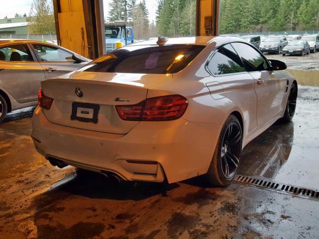 WBS3R9C59FK332345 - 2015 BMW M4 WHITE photo 4