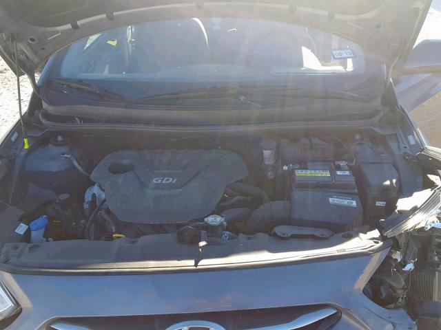 KMHCT4AE0GU114732 - 2016 HYUNDAI ACCENT SE GRAY photo 7