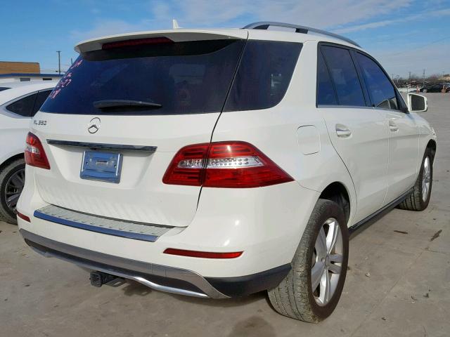 4JGDA5JB0DA146969 - 2013 MERCEDES-BENZ ML 350 WHITE photo 4