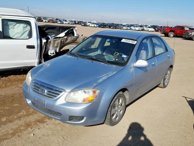 KNAFE121875422230 - 2007 KIA SPECTRA EX BLUE photo 2